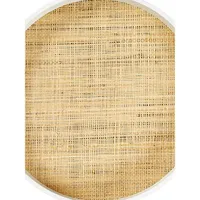 Round Raffia Tray