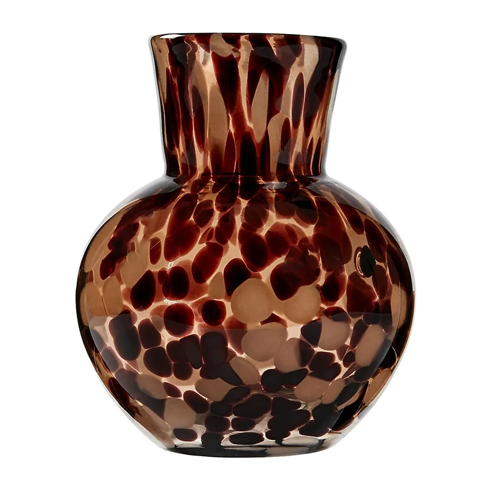 Tortoiseshell Motif Fluted Vase