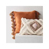 Layla Tassel-Trim Accent Cushion