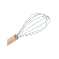 Wood and Silicone Whisk