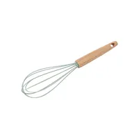 Wood and Silicone Whisk