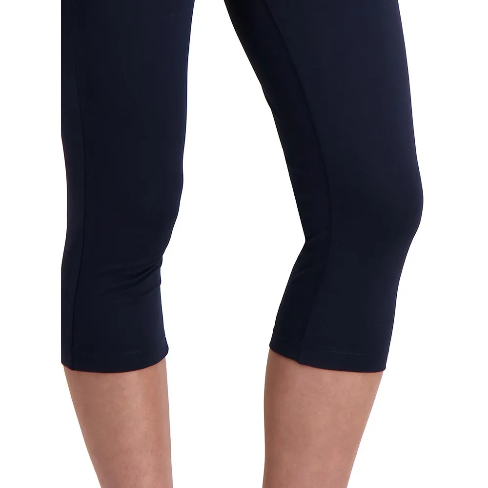 Wide-Band Cropped Leggings