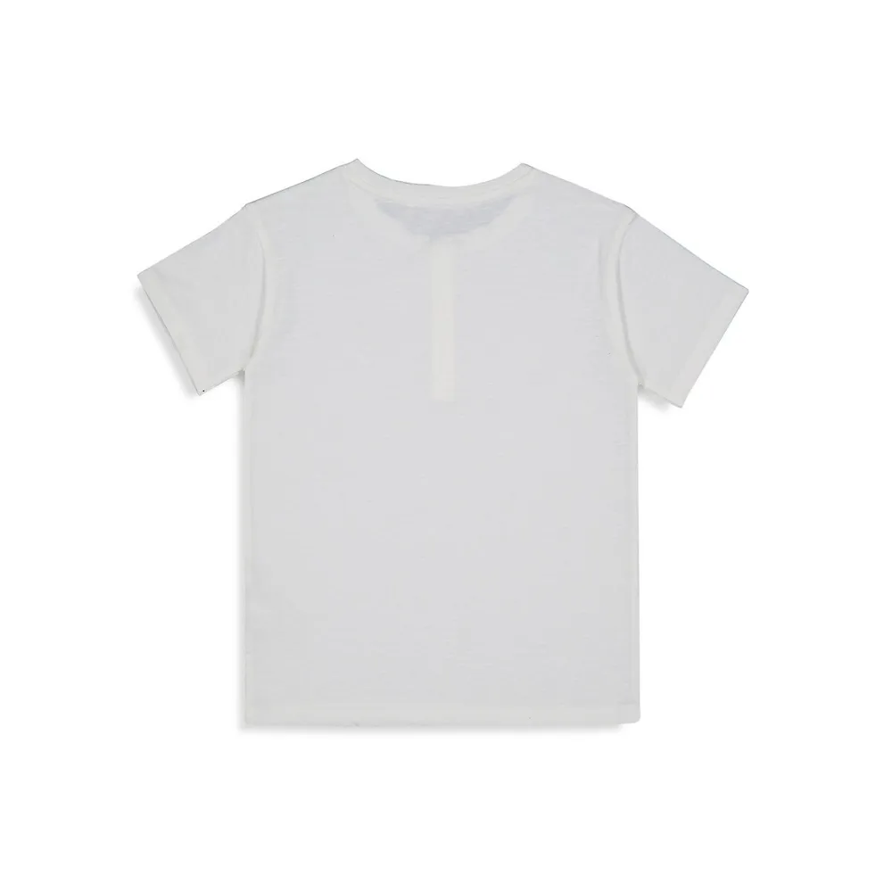 Little Kid's Slub Henley T-Shirt