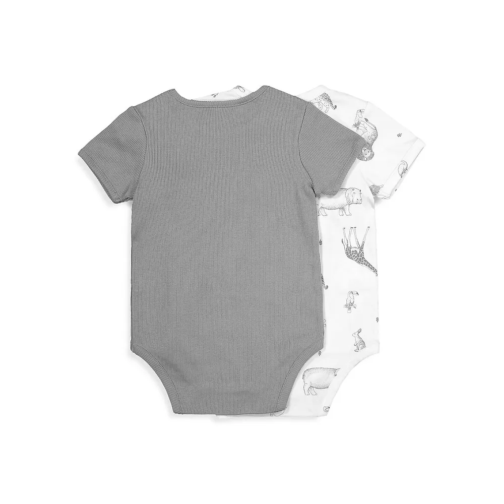 Baby's 2-Pack Organic Cotton Bodysuits