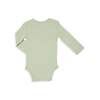 Baby's Long-Sleeve Ribbed Bodysuit