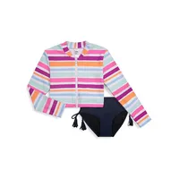 Girl's 2-Piece Rashguard Set