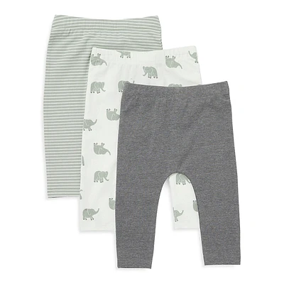 Baby Boy's 3-Pack Fashion Leggings