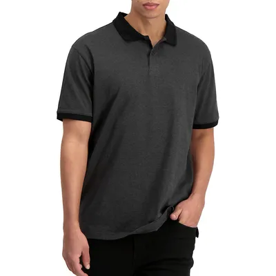 Stripe Jersey Polo Shirt