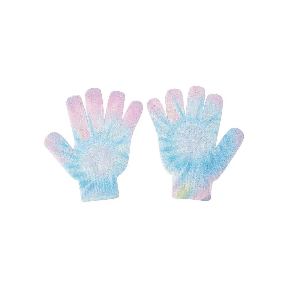 Tie-Dye Exfoliating Gloves