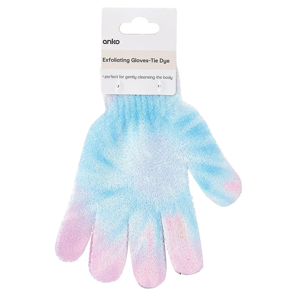 Tie-Dye Exfoliating Gloves