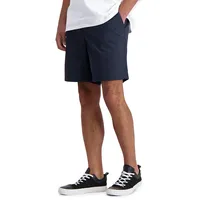 Elastic-Waist Chino Shorts