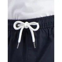 Elastic-Waist Chino Shorts