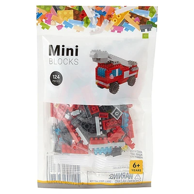 Mini Block 124 Piece Fire Truck Set