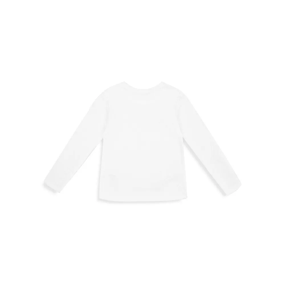 Little Girl's Long-Sleeve Table T-Shirt