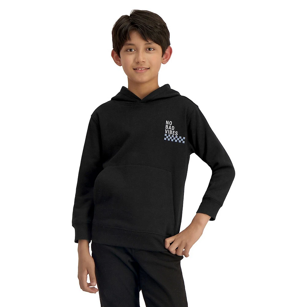 Boy's Printed Pullover Hoodie