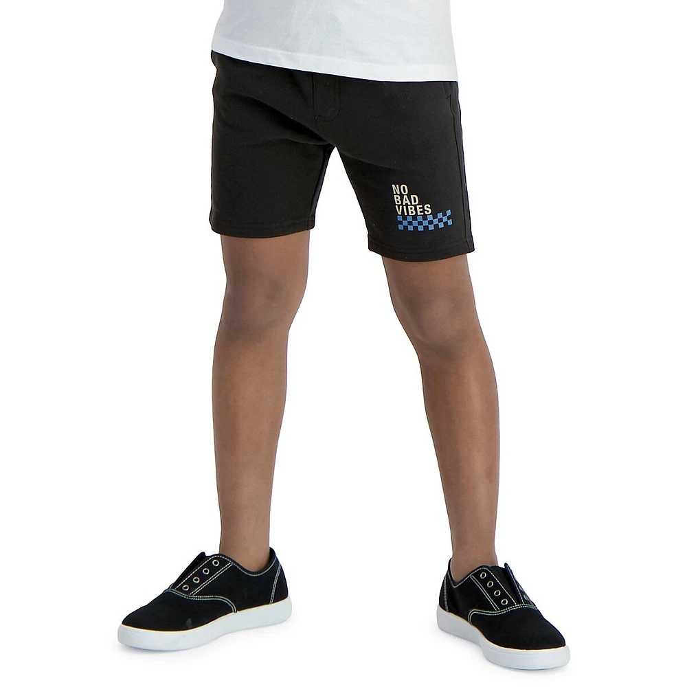 Boy's Printed Fleece Shorts