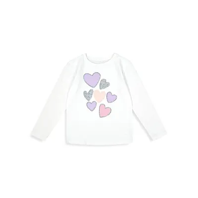 Little Girl's Rainbow Sequin Top