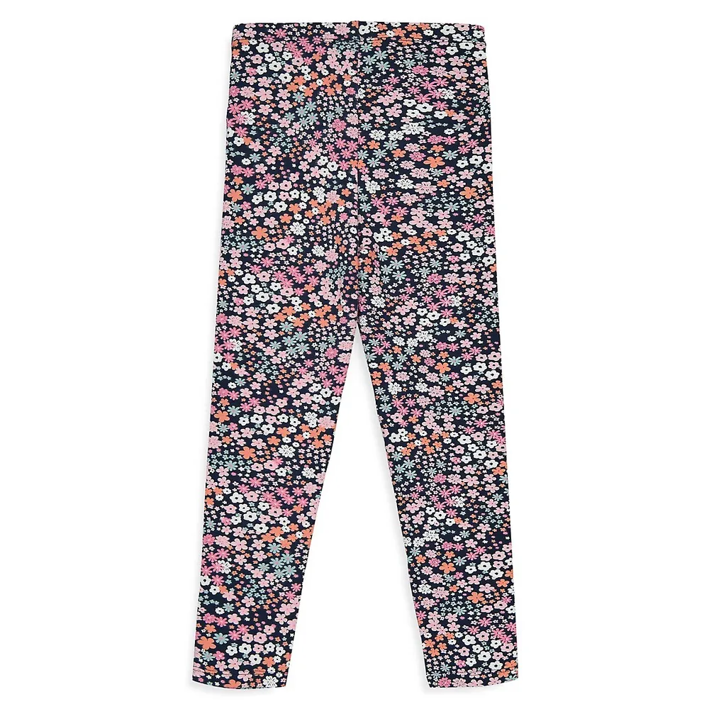 Anko Little Girl's Floral-Print Leggings