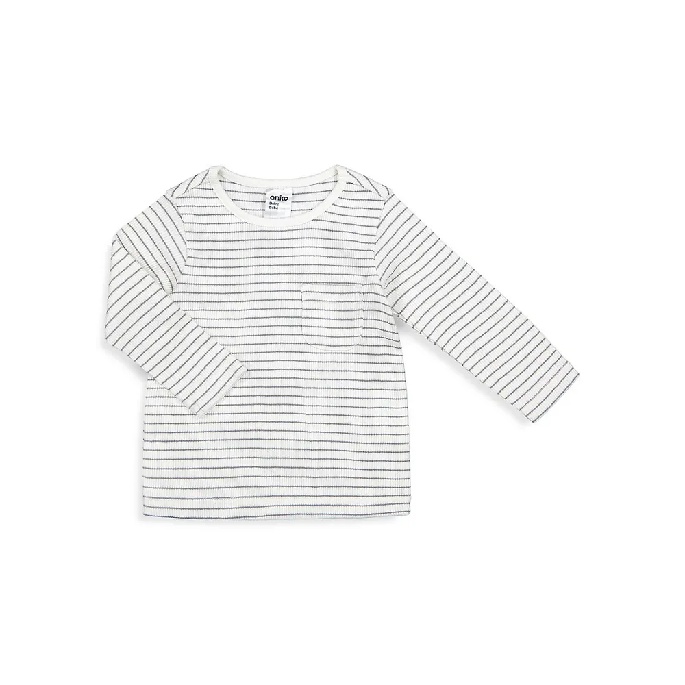 Baby Boy's 3-Piece Ribbed Organic Cotton T-Shirt Set