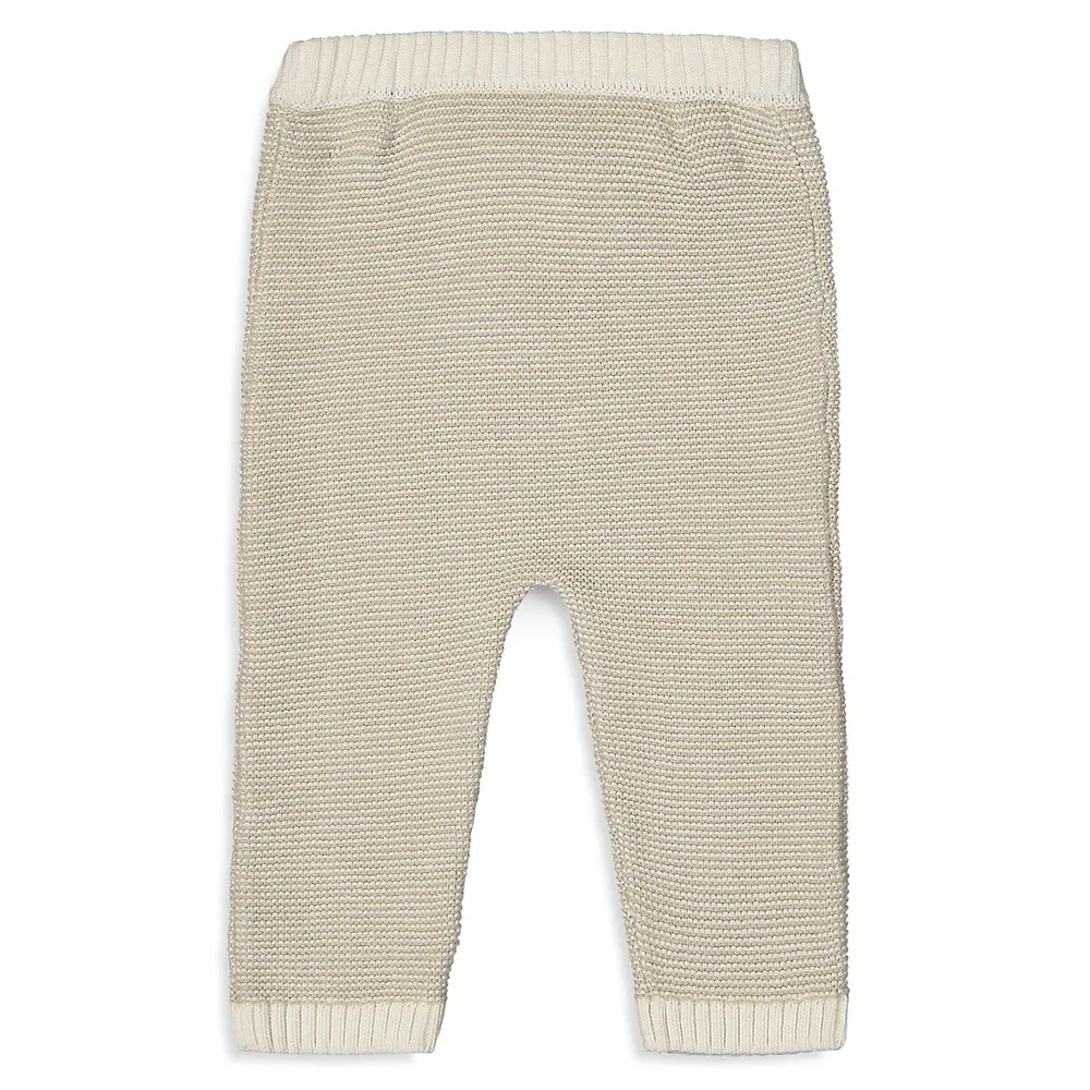 Baby's Ribbed Knit Pull-On Pants