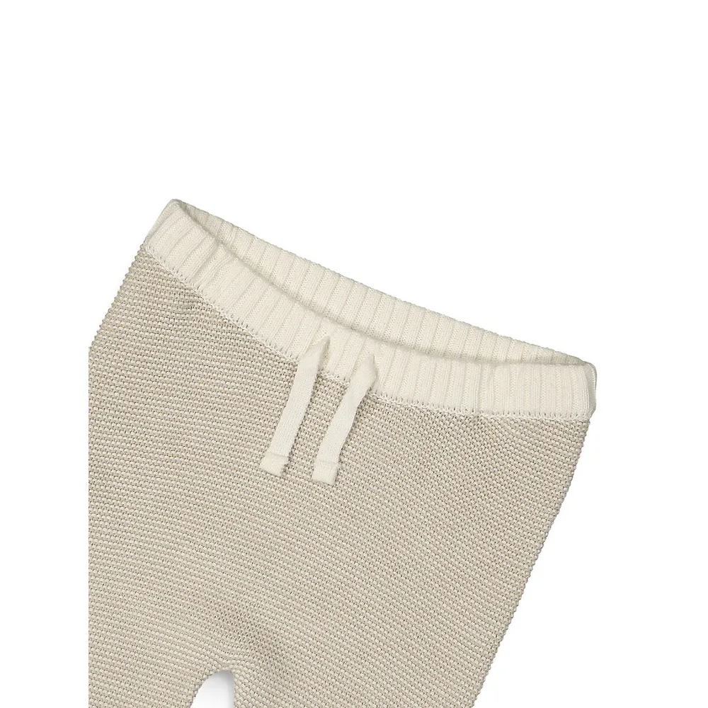 Baby's Ribbed Knit Pull-On Pants