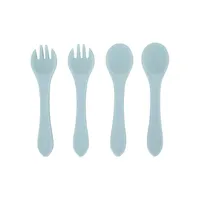 4-Piece Silicone Spoon & Fork Set