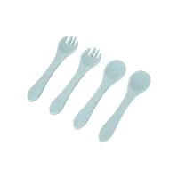 4-Piece Silicone Spoon & Fork Set