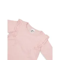 Baby Girl's 3-Piece Frilled Long-Sleeve T-Shirt Set