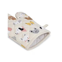 Dog Pattern Oven Mitt