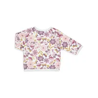 Baby Girl's Floral-Print Crewneck Sweatshirt