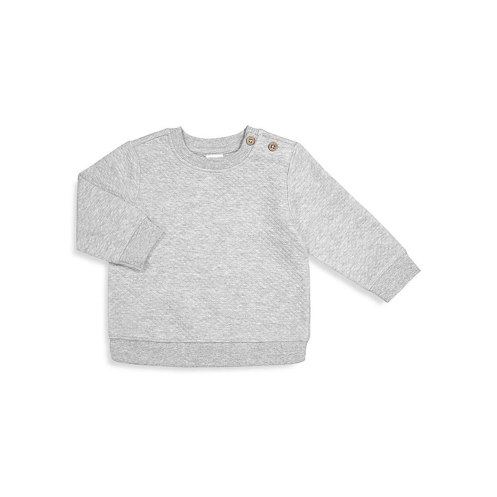 Baby Boy's Diamond-Quilted Sweatshirt