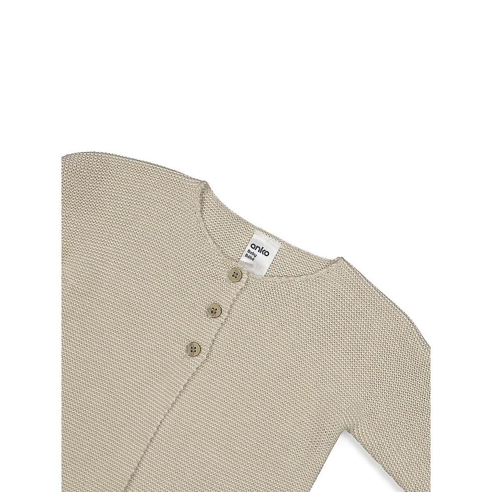 Baby's Organic Cotton Knit Cardigan