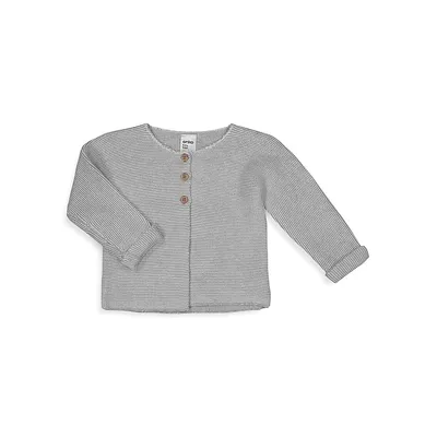 Baby's Organic Cotton Knit Cardigan