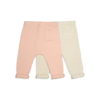 Baby Girl's 2-Pack Knit Joggers Set