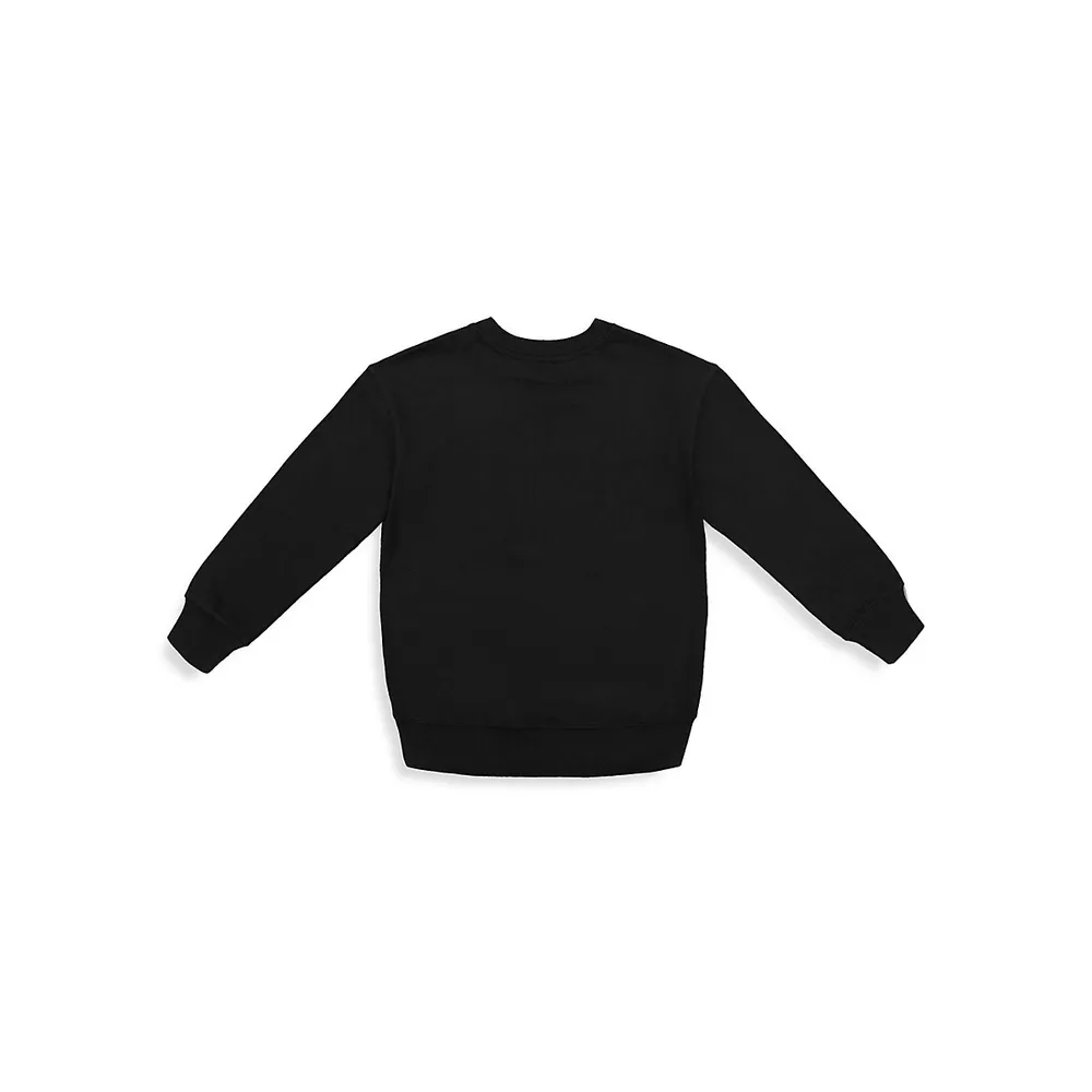 Boy's Embroidered Crewneck Sweatshirt