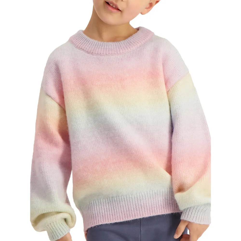 Little Girl's Ombré Knit Sweater