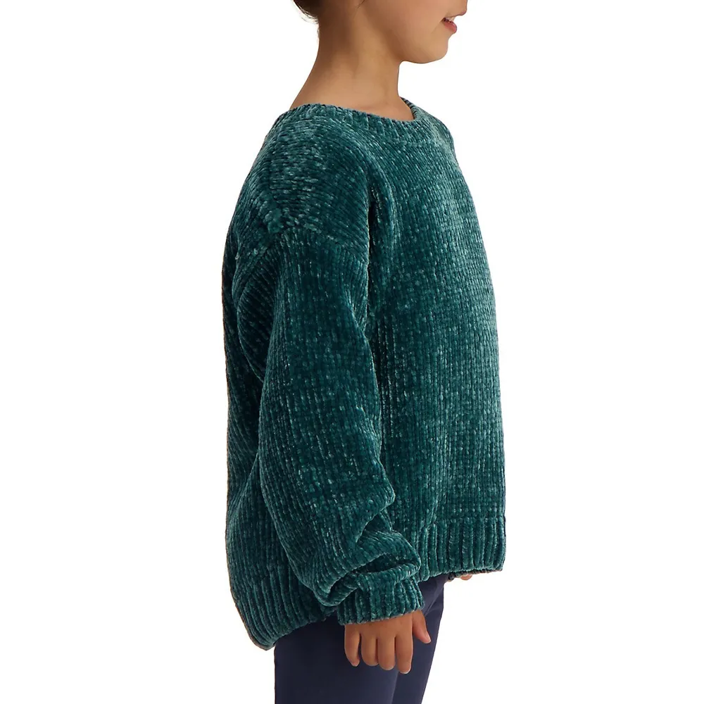 Little Girl's Chenille Sweater