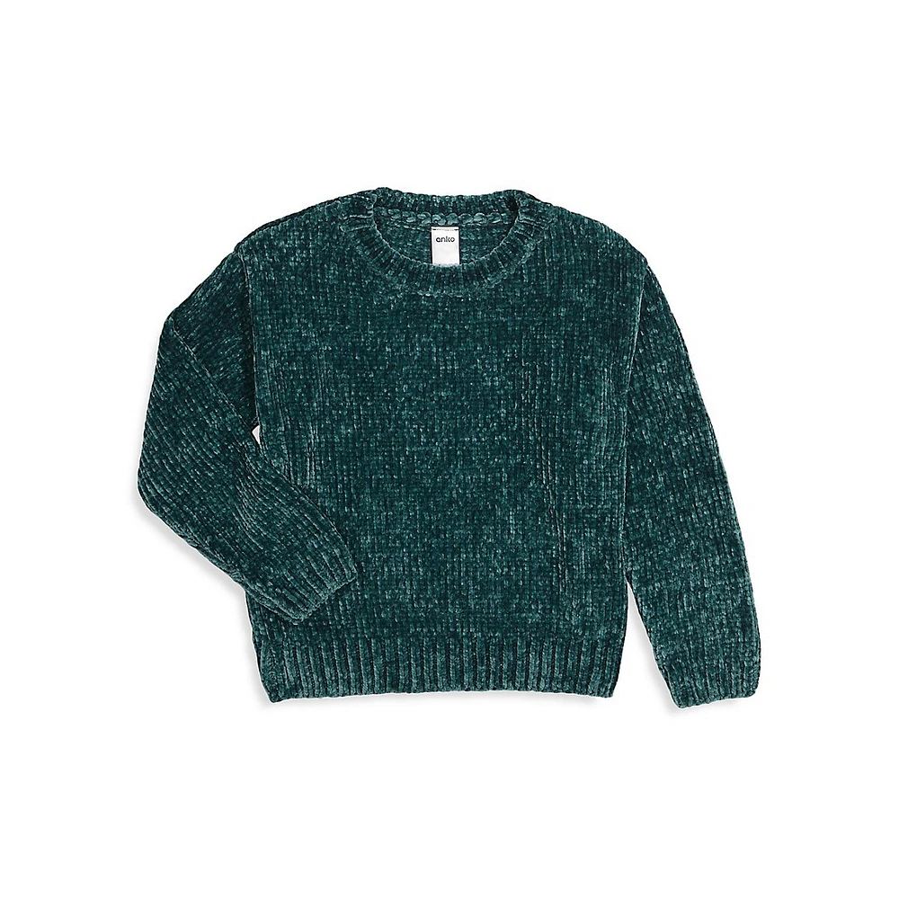 Little Girl's Chenille Sweater