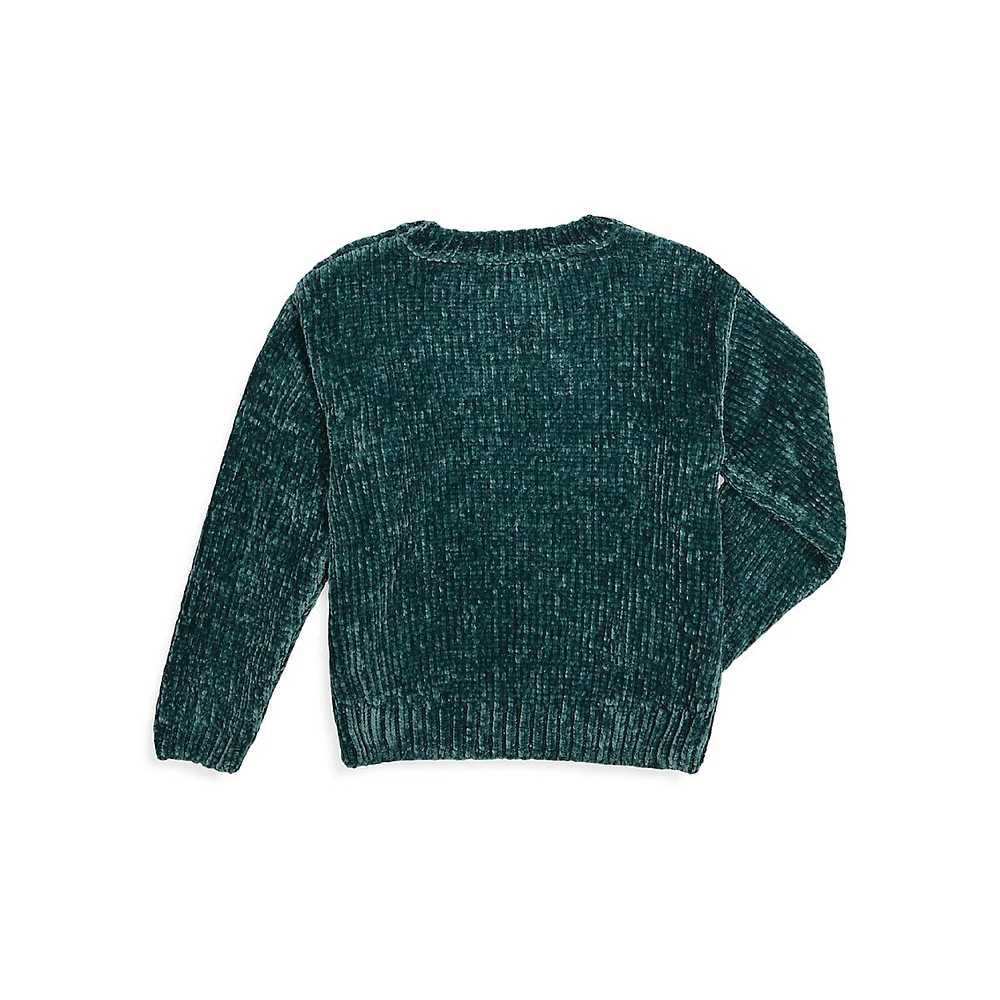 Little Girl's Chenille Sweater