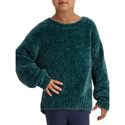Little Girl's Chenille Sweater
