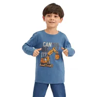 Little Boy's Slub-Print T-Shirt