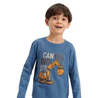 Little Boy's Slub-Print T-Shirt