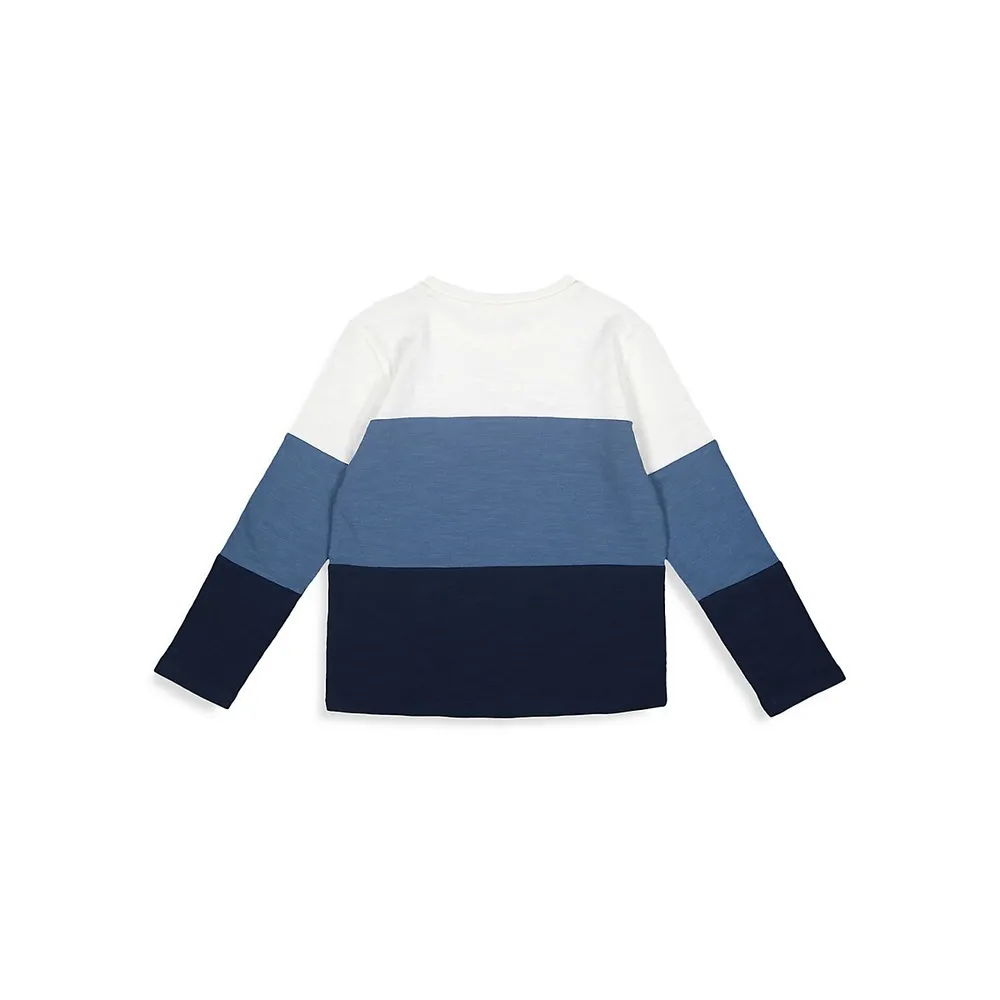 Little Boy's Colourblock Panel T-Shirt