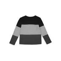 Little Boy's Colourblock Panel T-Shirt