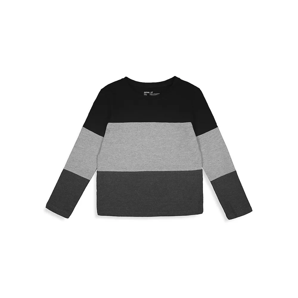 Little Boy's Colourblock Panel T-Shirt