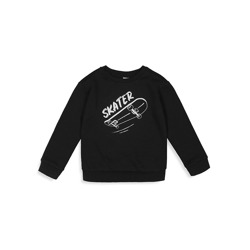 Little Boy's Printed Crewneck Sweatshirt