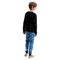 Boy's 2-Piece Graphic-Print Pyjama Set