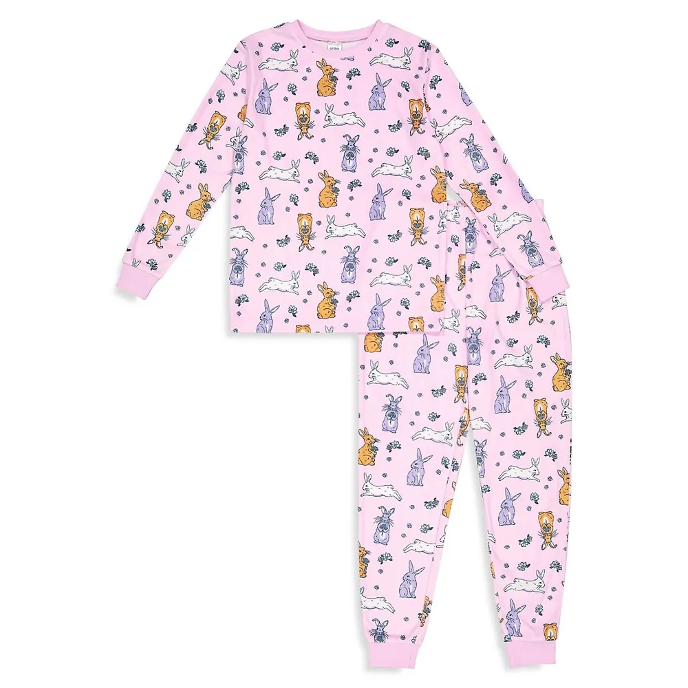 Girl's 2-Piece Super Soft Tie-Dye Pyjama Set