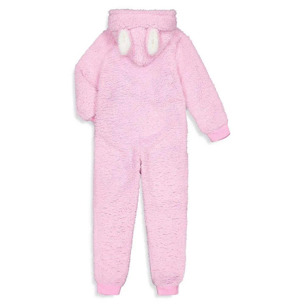 Little Girl's Novelty Faux-Fur Coverall