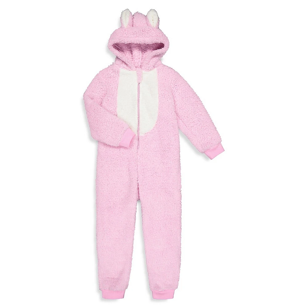 Little Girl's Novelty Faux-Fur Coverall